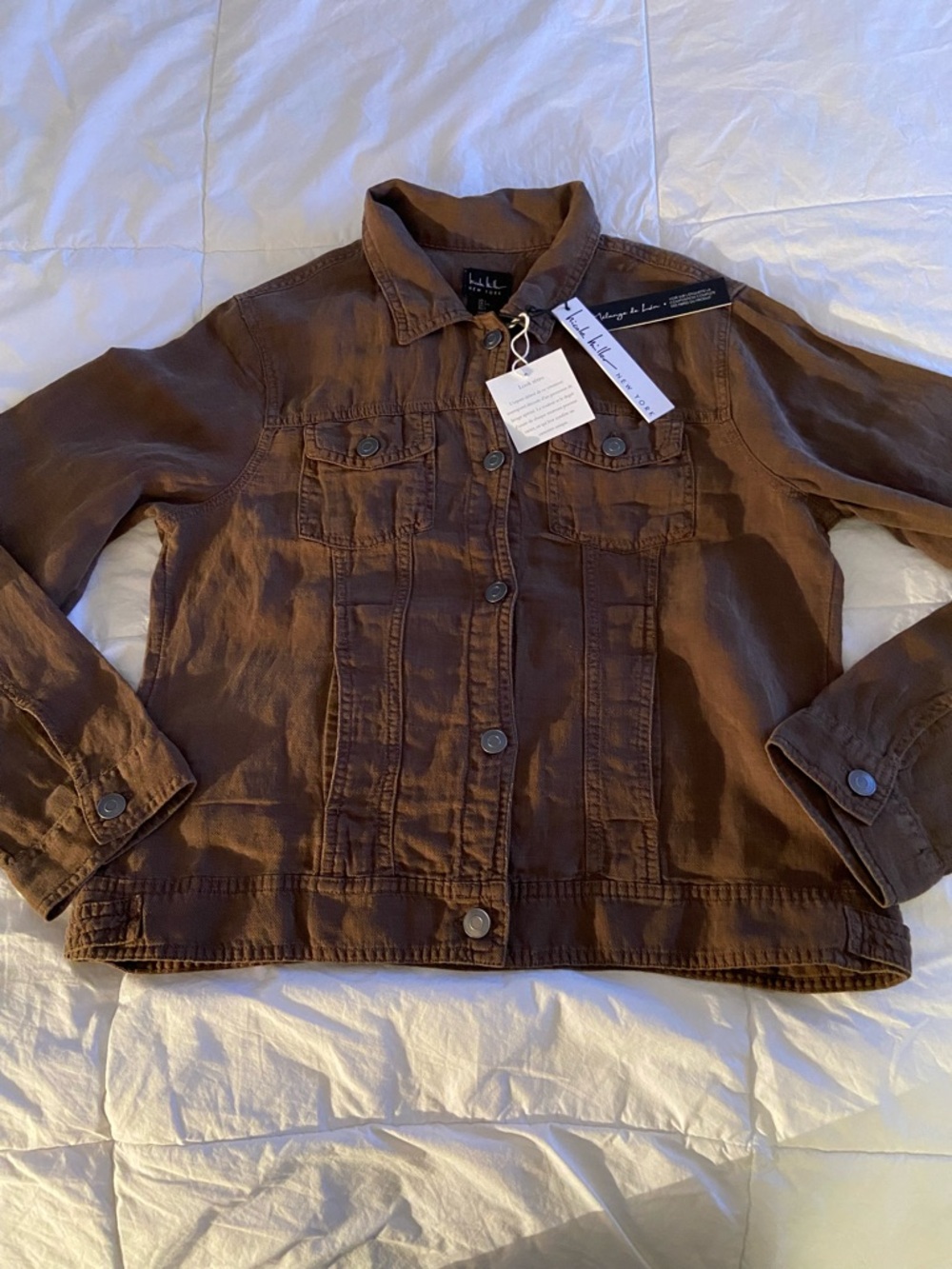 Linen Bland Jean Jacket